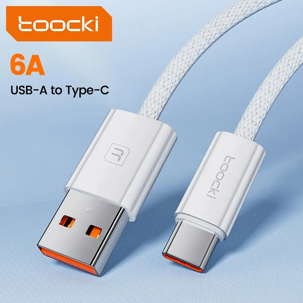 Toocki 6a usb kabel typ c 66w schnell aufladen für huawei p40 p30 typ c kabel für iphone 15 pro max xiaomi samsung s24 datenkabel