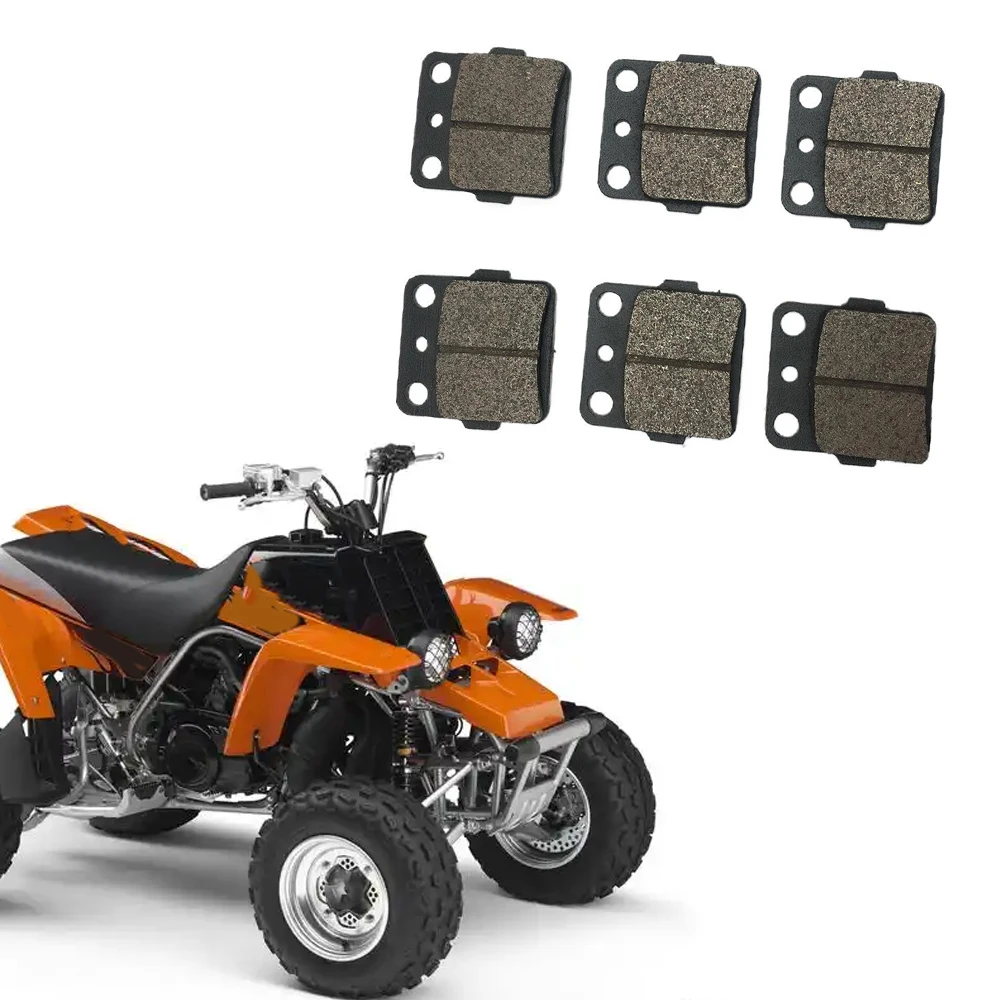 

Front & Rear Black Motorcycle Brake Pads For Honda ATC 200X 250R TRX 250 300 400 Yamaha YFM 350 660