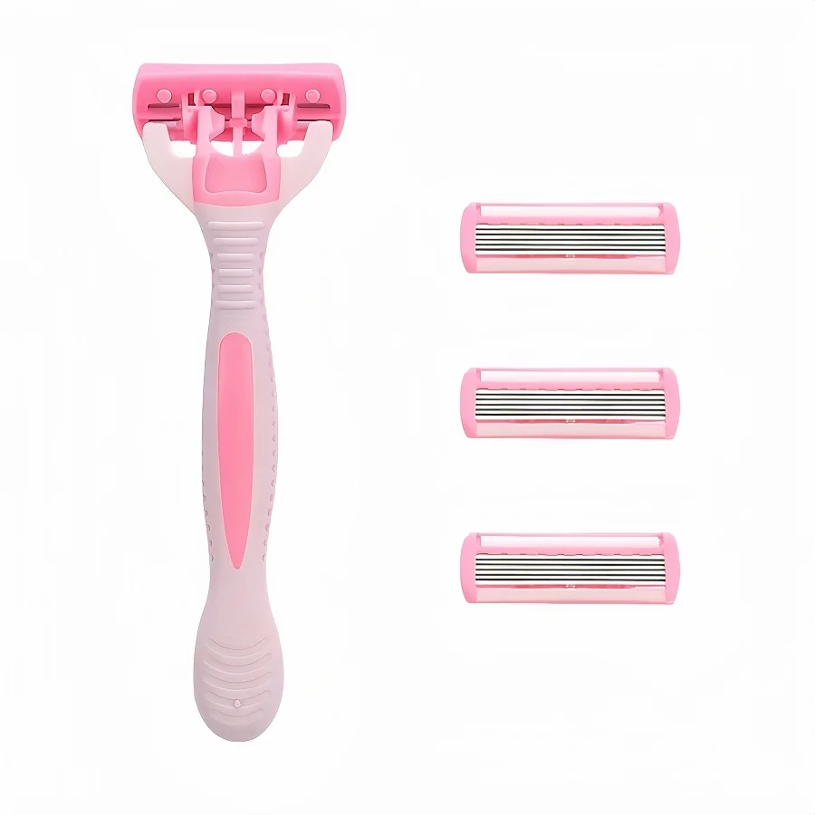 ماكينة حلاقة آمنة للرجال بمقبض مضاد للانزلاق، شفرة حادة وناعمة، ضرورية لرحلات العمل والسفر #3