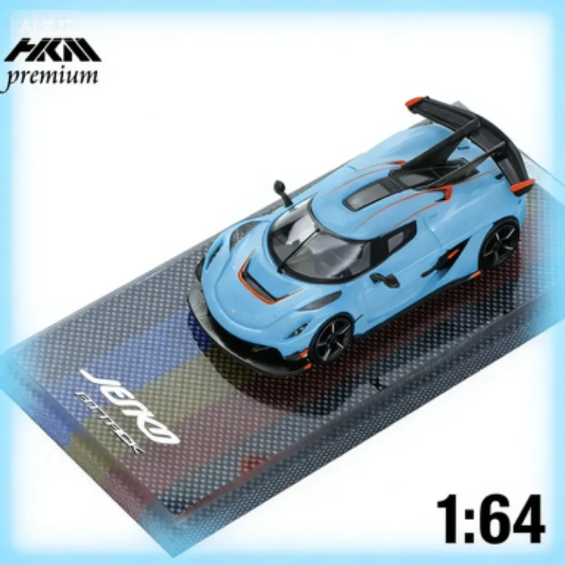 

HKM Premium 1:64 Jesko Absolut Attack, Cast Alloy Model, High-end Static Collection Decoration Piece for Adults，Boys' Gift。