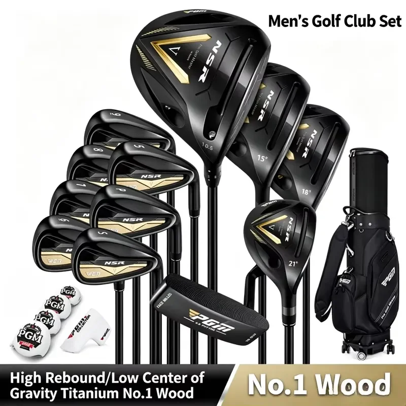 Men's Complete Golf Club Set for Beginners Practicing with Right-handed Golf