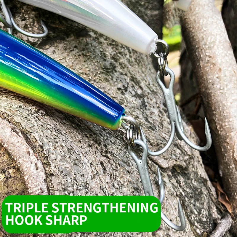 160mm 72.9g Big Heavy Minnow Trolling Casting Fishing Bait Deep Diving Seabass Trout Lure Isca Pesca Minnow Hard Bait 9130 view 3