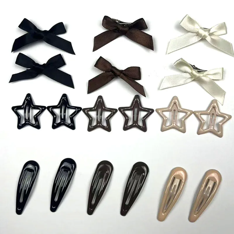 18/27/45Pcs Trendy Star Bow Waterdrop Combo Haar Clip Y2K Stil Haar Clips Für Frauen BB Clip Haarnadeln Haar Zubehör – Detail 8