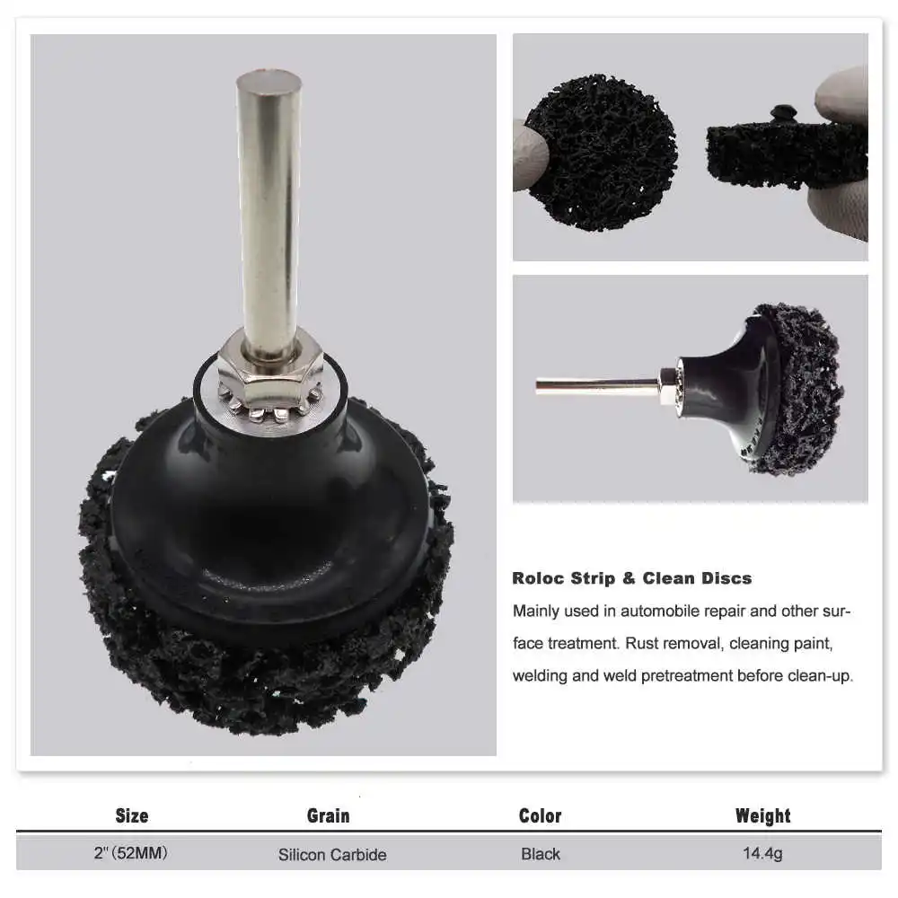 1-20Pcs Dia 2 Inches 50mm Black Grinding Disc Stainless Steel Metal Grinding Wheel Durable Angle Grinder Accessories Tool
