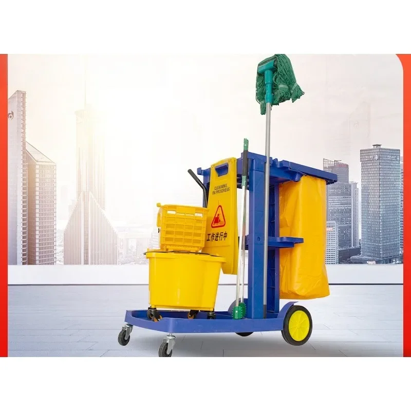 Water Truck Mop Bucket Commercial Washing Mop Squeeze Bucket Mop Water Press Hotel Mopping Rectangle Cleaning Tusk Truck