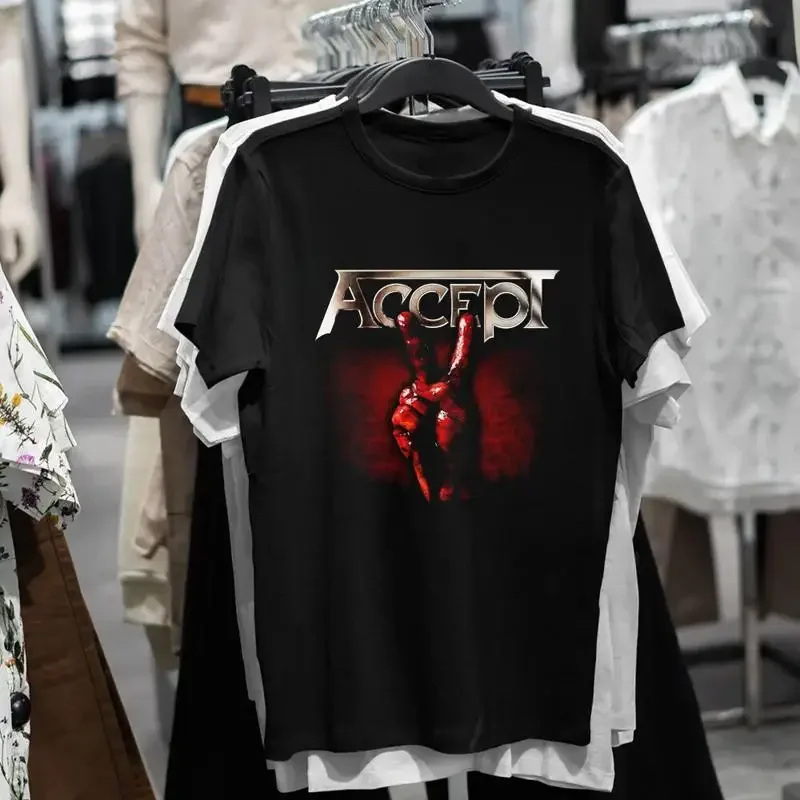 SALE ACCEPT T Shirt Blood of the Nation German Heavy Metal Band Cotton