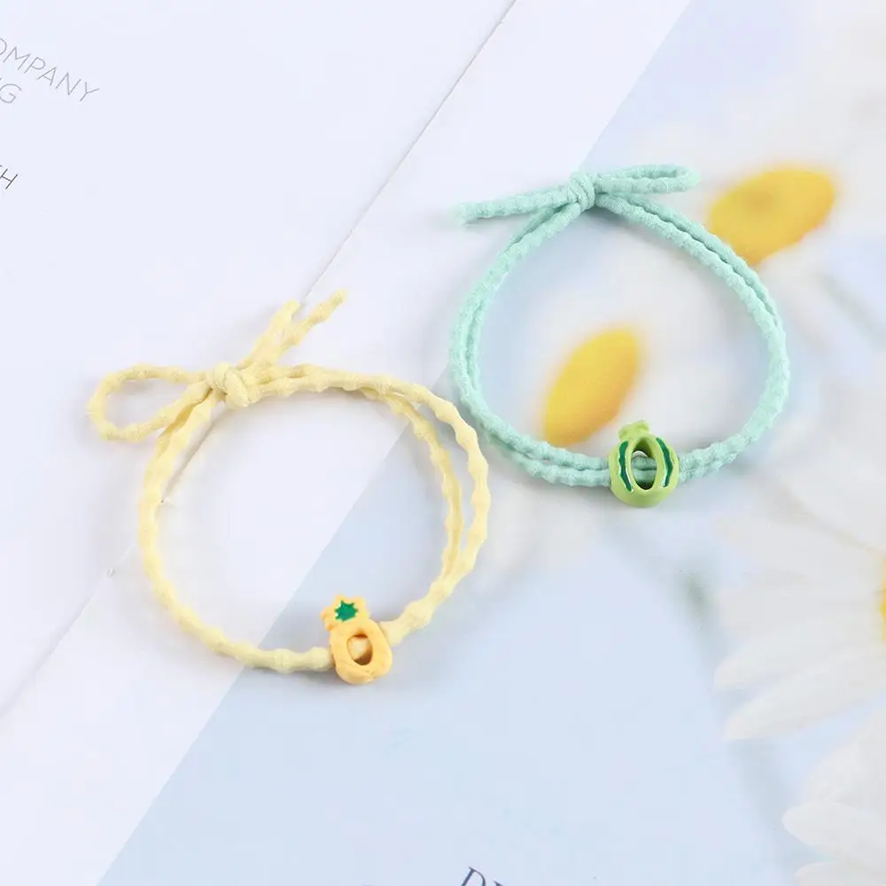 Ties For Girls Hair Accessories Gift Strawberry Korean Style Hair Rope Women Hair Ring Ponytail Holder Fruit Hair Scrunchies