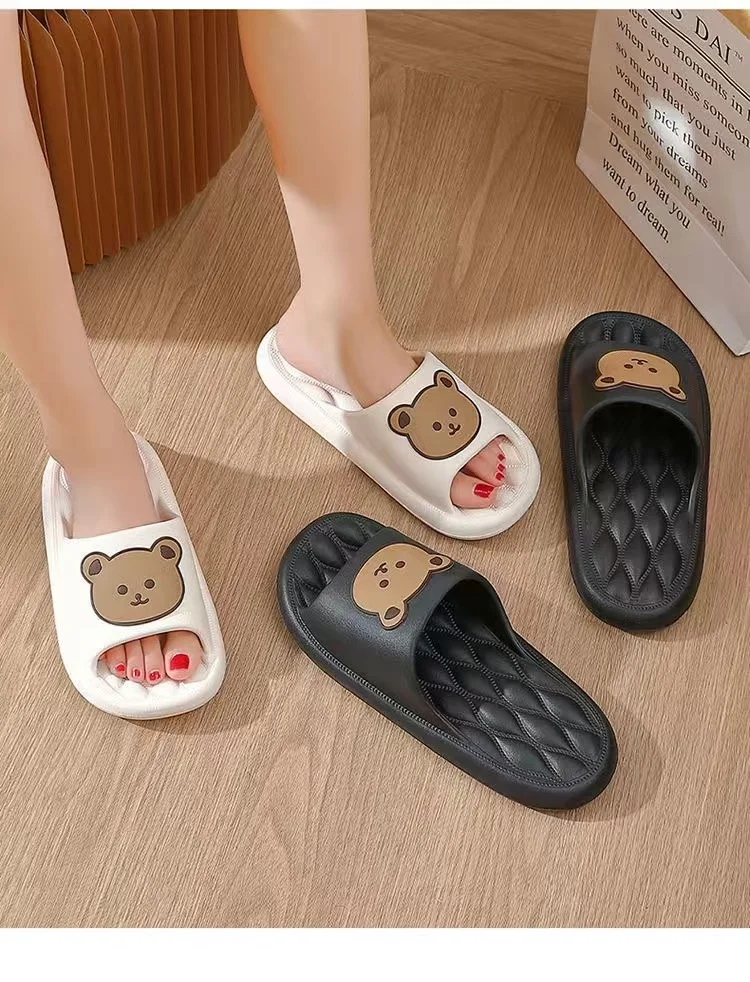 24ss New In Women's Slippers Korean Fashion Summer Harajuku Women's Shoes Kawaii Comfortable Breathable Slippers