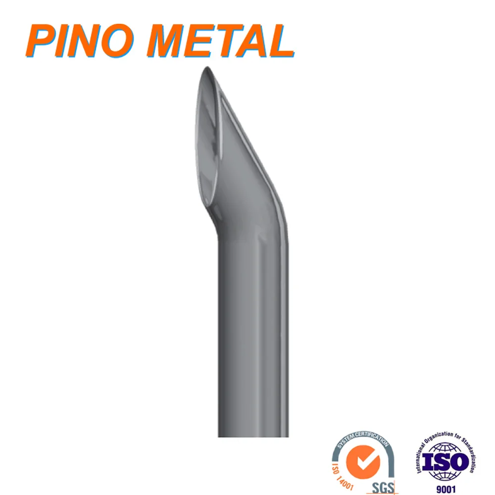 8 Inch Reduced To 5 Inch Chrome Or Stainless Steel Polished Exhaust Stacks For Peterbilt 378,379&389