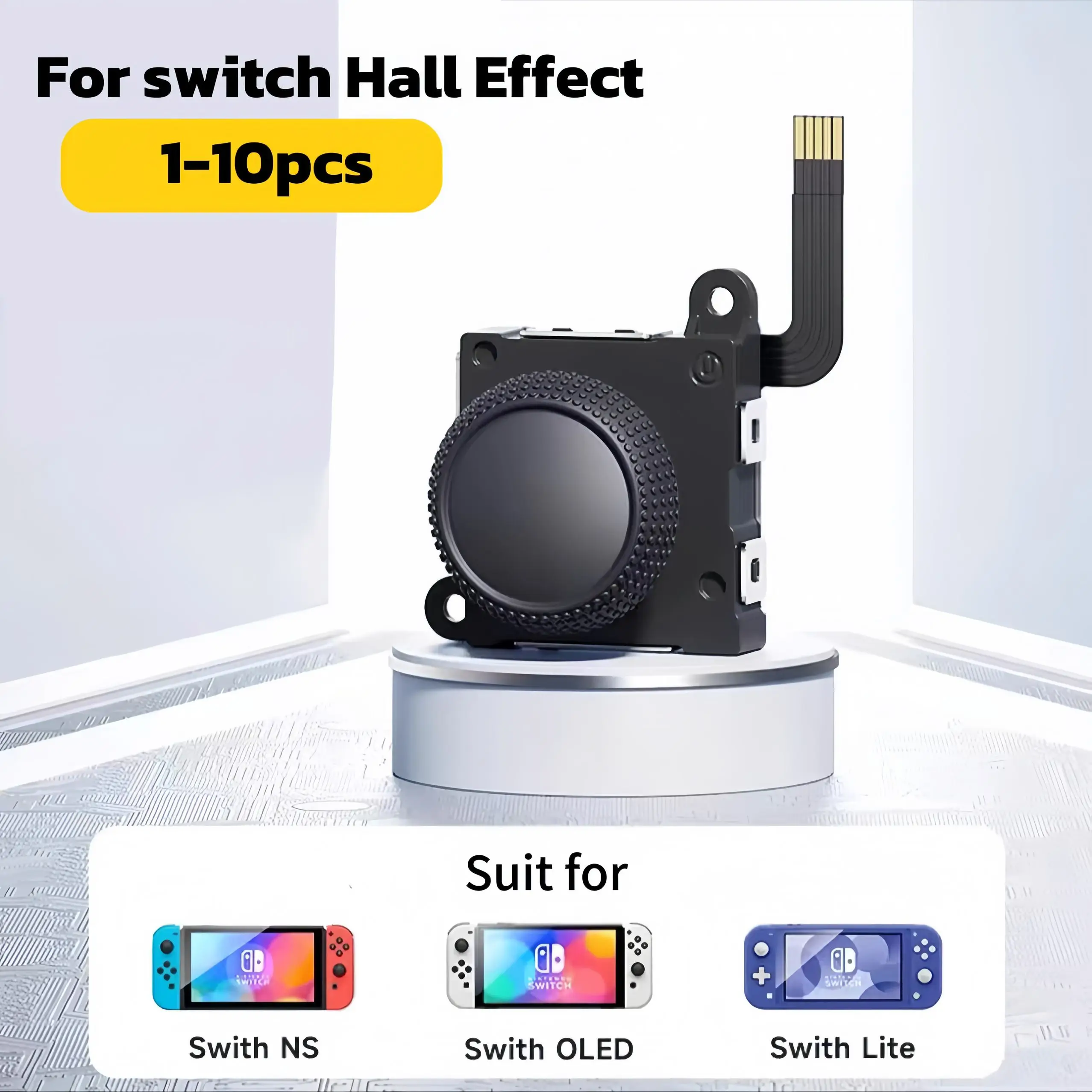 1-10 قطعة العلامة التجارية الجديدة قاعة تأثير الاستشعار عصا التحكم JoyCon التناظرية لنينتندو سويتش/لايت/OLED تحكم التناظرية عصا الإبهام إصلاح