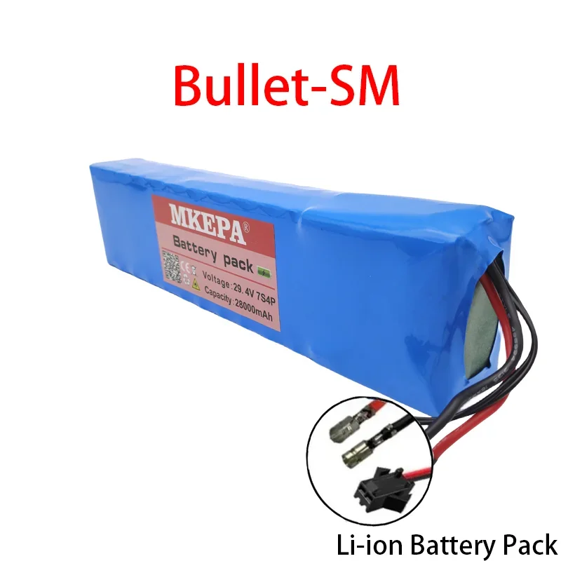 24 V 28Ah 7S4P lithium batterij Oplaadbare Batterij 29.4 v 18650 batterij power zetel BMS voeding + 29.4 v lader P108