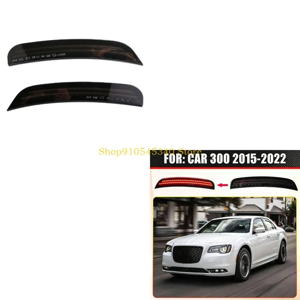 U2JA Left and Right Front Bumper Corner Signal Light Set for 300 2015-2022 D0854, Smoked Lamp Assemblies for Routine Repair Use