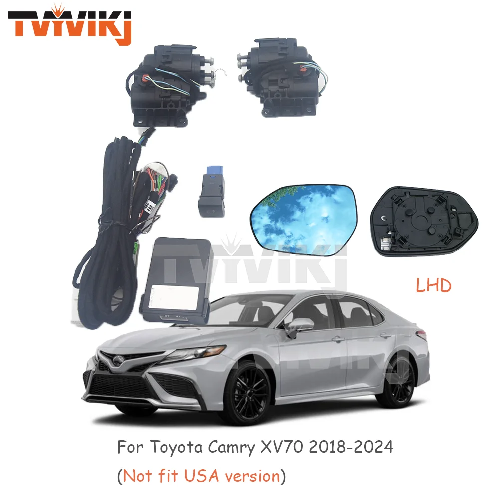 

Side Rearview Mirror Auto Folding Motor Upgrade kit Module For Toyota Camry XV70 LHD 2018-2024 Folding kit car mirrors