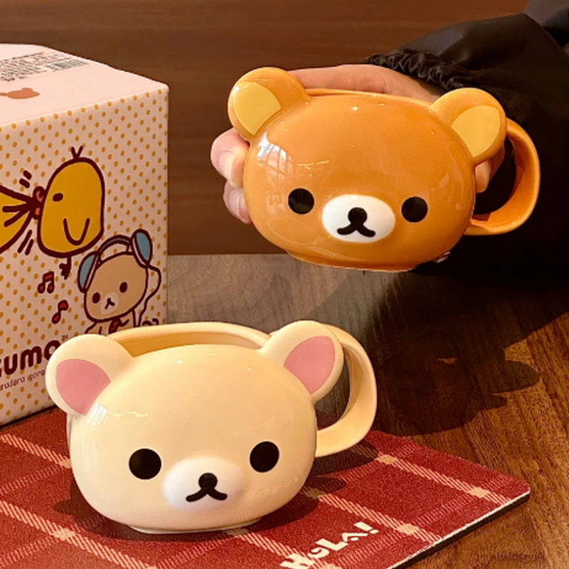 In Stock Rilakkuma 150ml Mini Mug Set Ceramic Coffee Milk Water Cups Household Summer Drinkware For Birthday Surprise Gifts