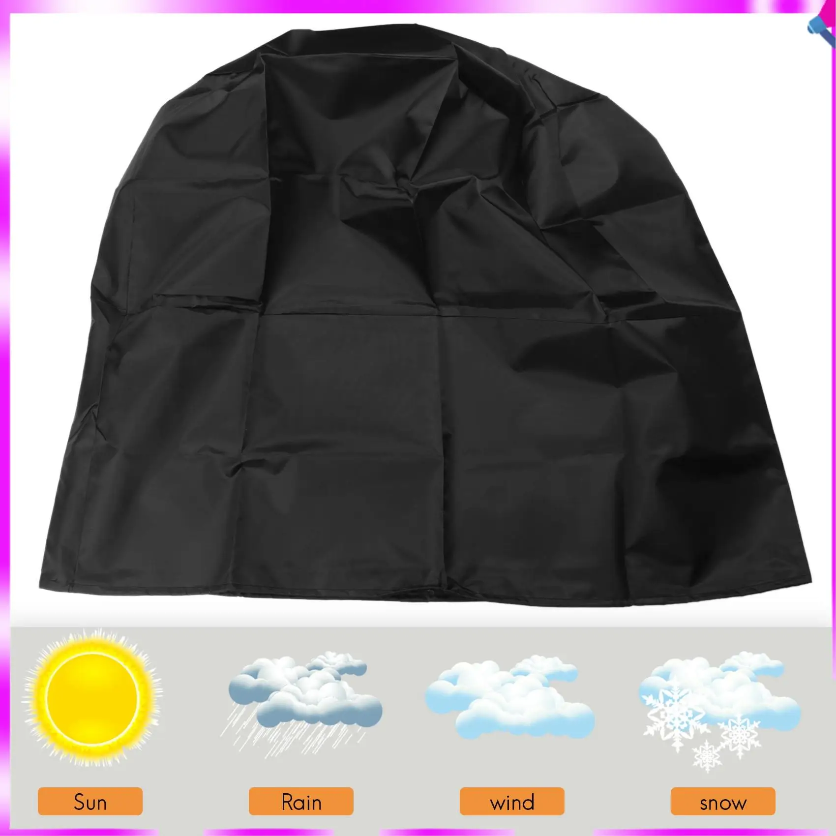 

N96R BBQ Cover, Waterproof Barbecue Grill Cover With PVC Coating Outdoor Oxford Fabric Windproof, Rip-Proof,UV Resistant