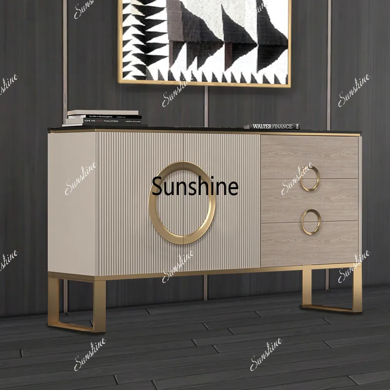 Modern simple light luxury door cabinet foyer cabinet minimalist storage cabinet