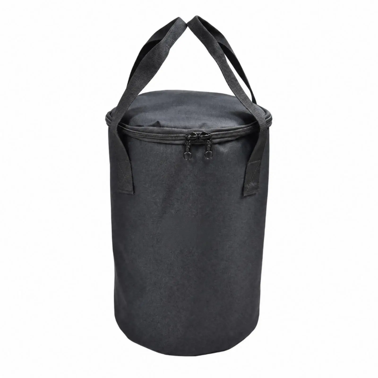 Portable Camping Firewood Carrier Bag 600D Oxford Cloth Round Base Zippered Log Holder for Outdoor Campfire