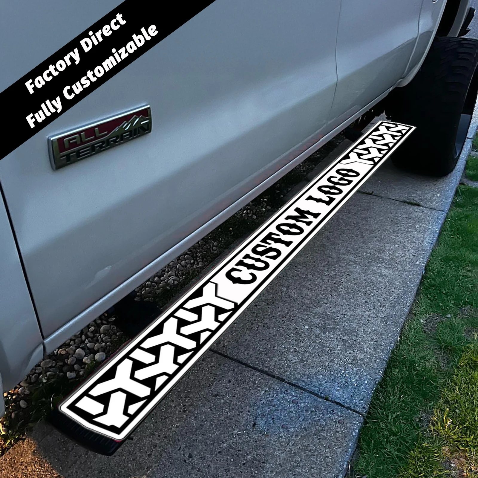 2pcs/set Custom Vehicle Step Running Board Pads Universal Fit for Cars Trucks and SUVs EVA Foam Customized Vehicle Pad Foot Mat