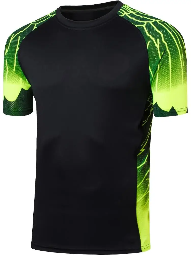 

Men's sports T-shirts, short-sleeved quick-drying shirts, fitted tennis, golf, bowling, football, running, badminton shirts