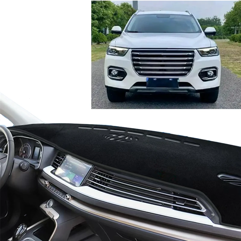 Car Accessories For Haval H6 2017-2020 LHD RHD Dashmat Dashboard Cover Mat Pad Anti-UV Dash Sun Shade Carpet Cushion Protector