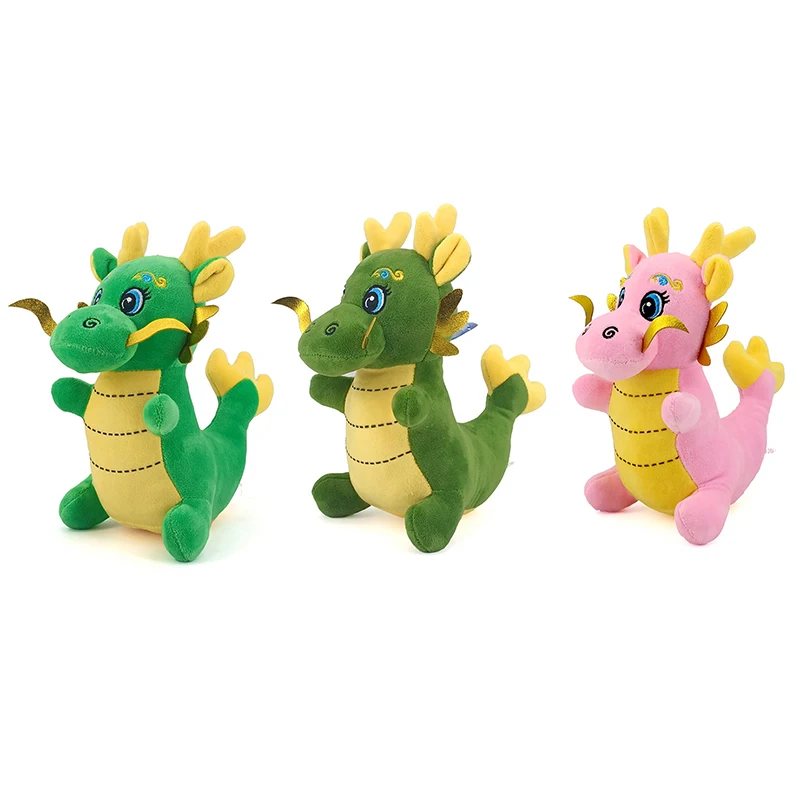 Cartoon Dragons Stuffed Mascot Dragon Plush Doll Toy, travesseiro macio, coleção Cosplay, presente de aniversário para crianças, fofo, 1 peça, 12cm