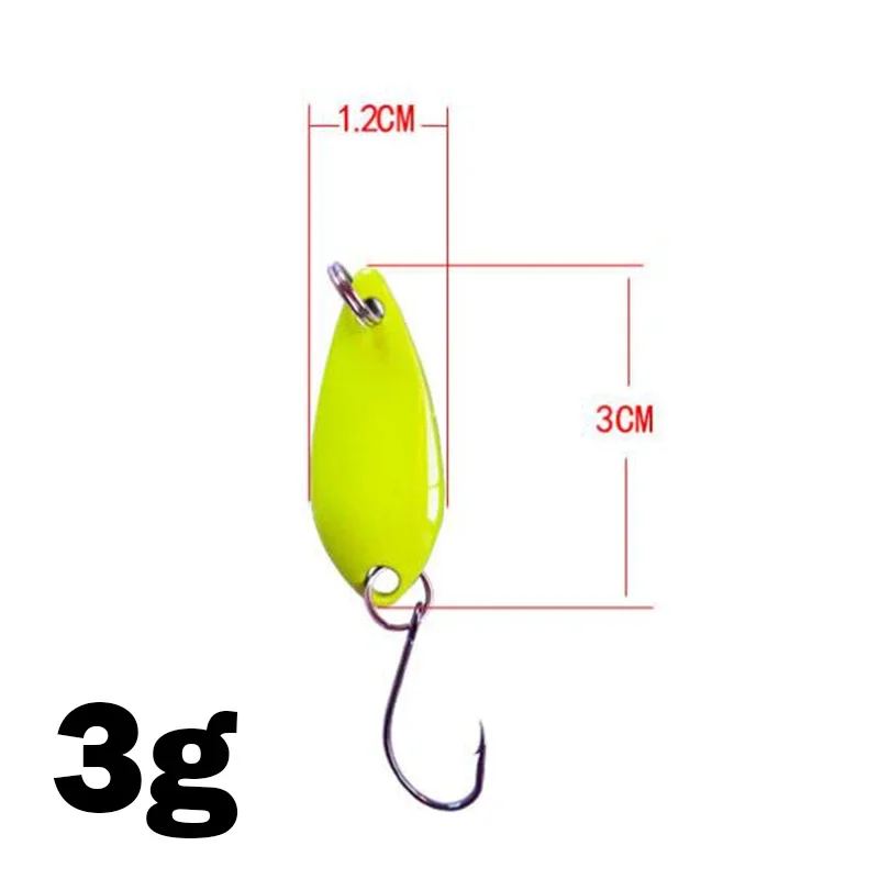 1Pcs 3cm 3g Mini Wobbler Sequin Spoon Lure Hard Bait Spinnerbait Isca Artificial Pesca Wobblers Fly Fishing Tackle 5 Colors