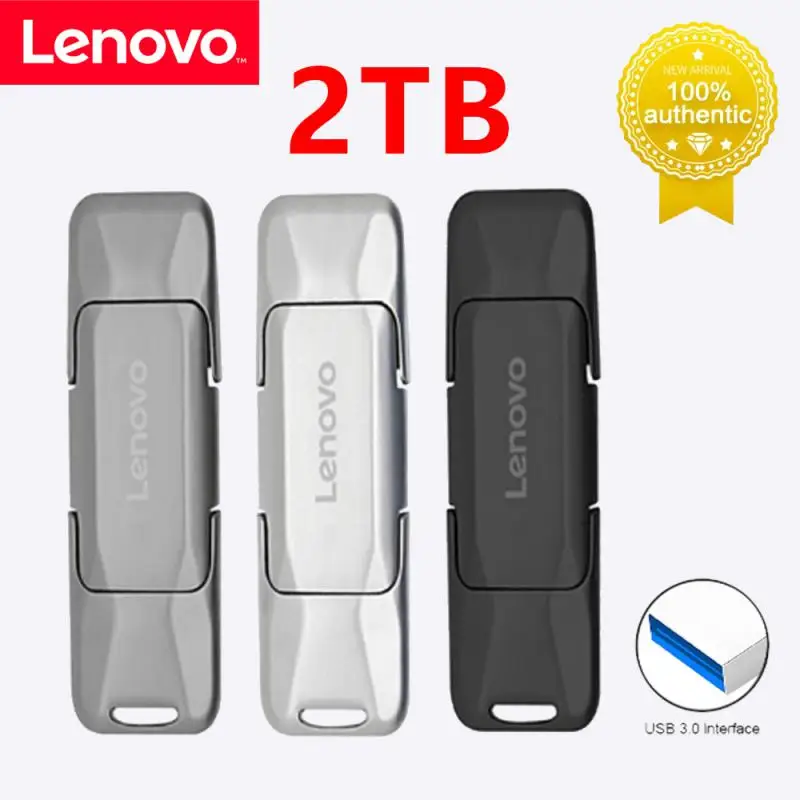 Lenovo Usb 3.0 Flash Drives 2Tb 1Tb Mobiele Memory Stick TYPE-C 2 In 1 Pen Drive 512Gb 256Gb 128Gb Hoge Snelheid Flash Disk Voor Ps4