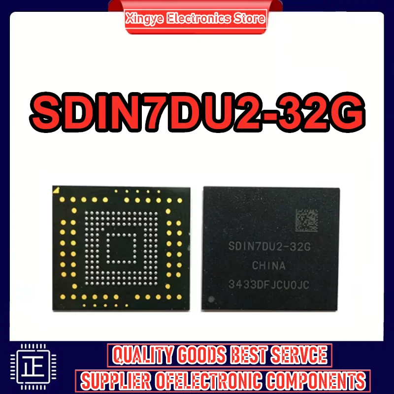 

SDIN7DU2-32G BGA153 32G EMMC storage IC font library version 4.41 New Original in Stock