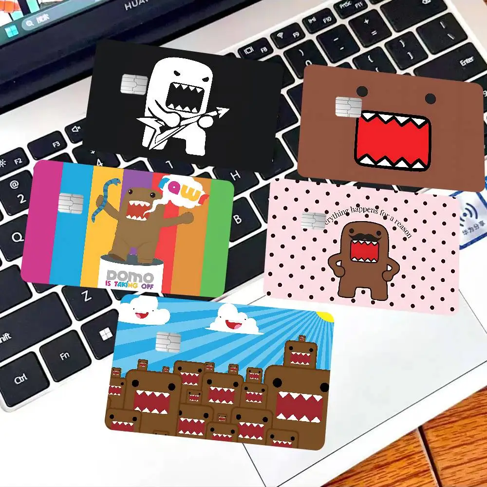 D-Domo Kun Anime Spend or Save Funny Shell On Off Ultra Thin No Fade Sticker Skin Cover Film for Debit Credit Card