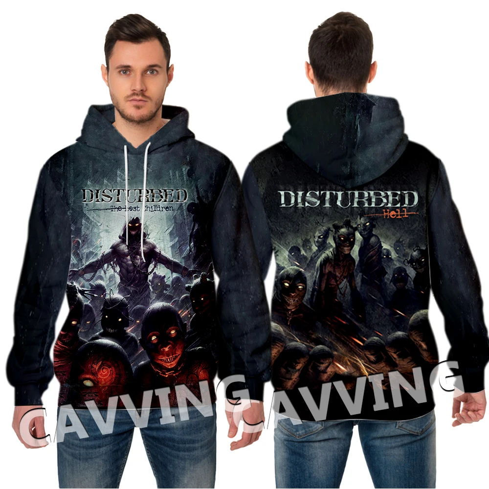 New Fashion Women/Men's 3D Print  Disturbed Rock Band  Hoodies Hooded Sweatshirts Harajuku Hoodie Sweatshirts Tops Clothing  K02