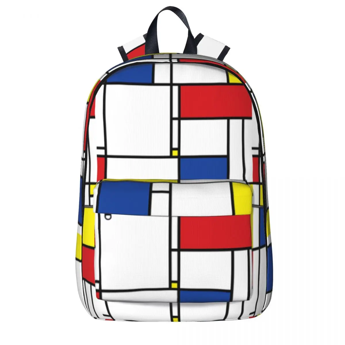 

Mondrian Minimalist De Stijl Backpacks Student Book bag Shoulder Bag Laptop Rucksack Casual Travel Rucksack Children School Bag