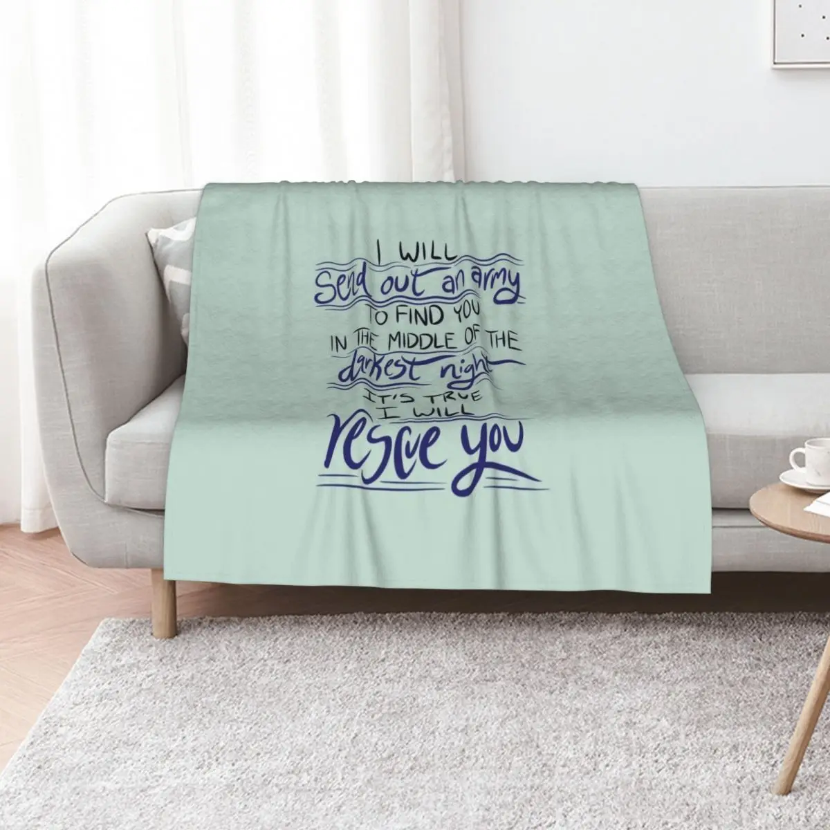 I Will Rescue You - Lauren Daigle Throw Blanket Beautifuls Shaggy Sofa Quilt Baby Flannels Blankets