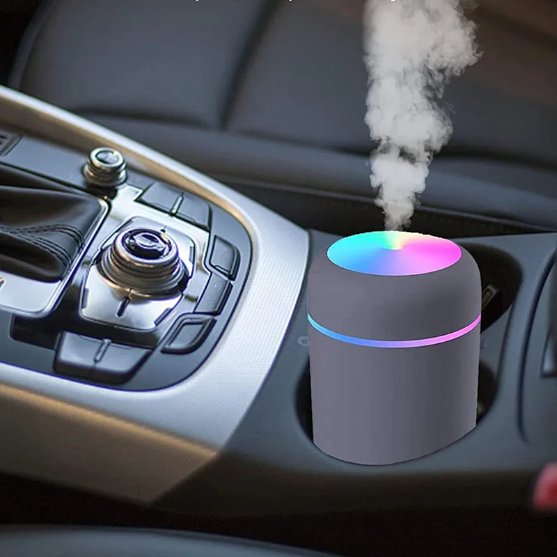 Mini LED Light Cool Mist Fogger Humidificador USB Rechargeable Air Aroma Essential Oil Diffuser Car Humidifiers