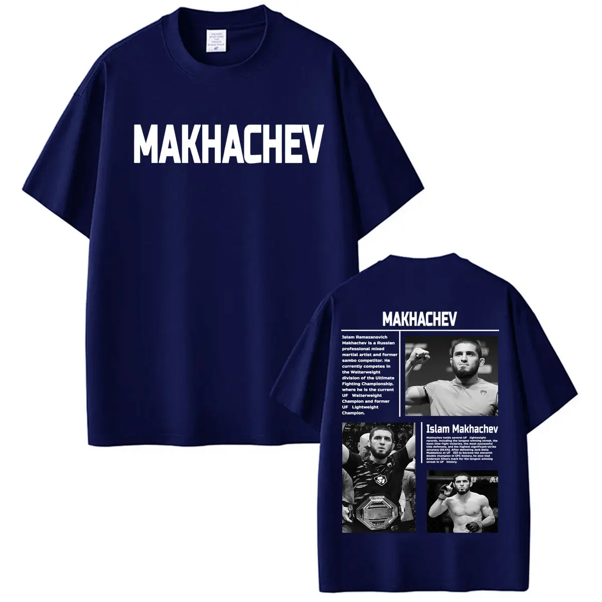The Ma King Islam Makhachev Fan Gifts T Shirts Men Women Violence Aesthetic Short Sleeve T-shirt Casual Cotton Oversized T Shirt