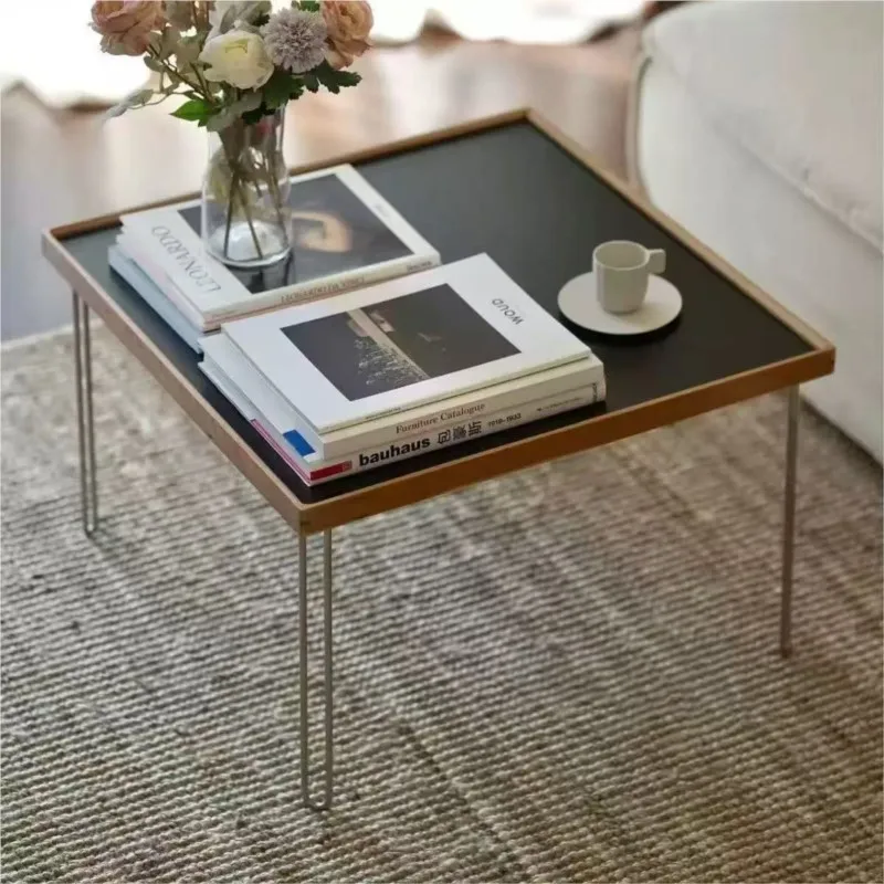 

Joylive Square Coffee Table Pack Rust Steel Cherry Wood Vintage Coffee Table Side Table Square Table For Households