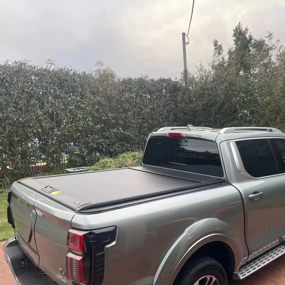Truck Bed Cover Aluminum Roller Shutter Ute Pickup Roll-up Retractable Tonneau Cover for 2018 Chevy Silverado 1500 Accessories