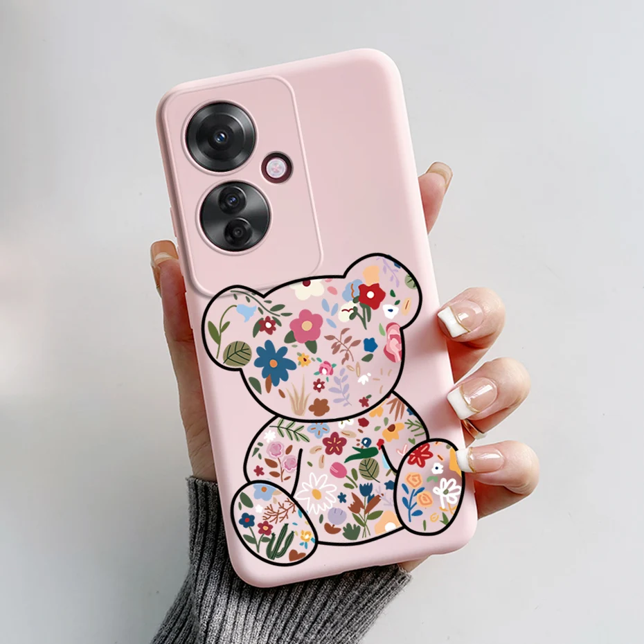 Casing ponsel Bumper tahan guncangan, casing penutup belakang silikon untuk OPPO Reno 11F 5G CPH2603, casing ponsel pola modis untuk OPPO Reno11 F Reno 11F 5g