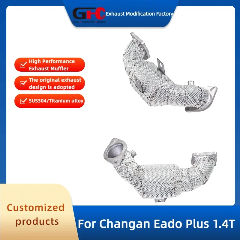 

GFC 200 Cell Catted Downpipe Exhaust pipe for Changan Eado Plus 1.4T High-Performance Stainless Steel Exhaust System