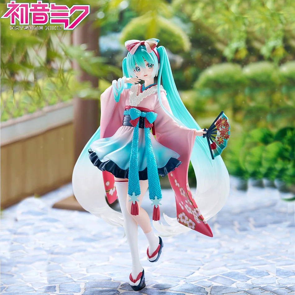 Neue Hatsune Miku Anime-Figur Spielzeug Neo Tokyo Serie Kimono MIKU Kawaii Cartoon PVC Actionfigur Modellpuppe Geburtstagsgeschenk für Kinder