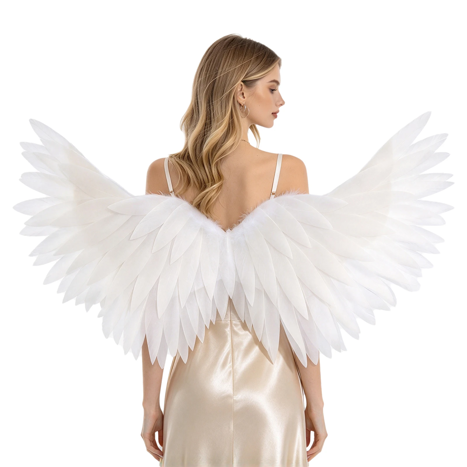 Halloween Adults Foam Feather Angel Wings with Elastic Straps Halloween Cosplay Costume Accessories Photography Props 3