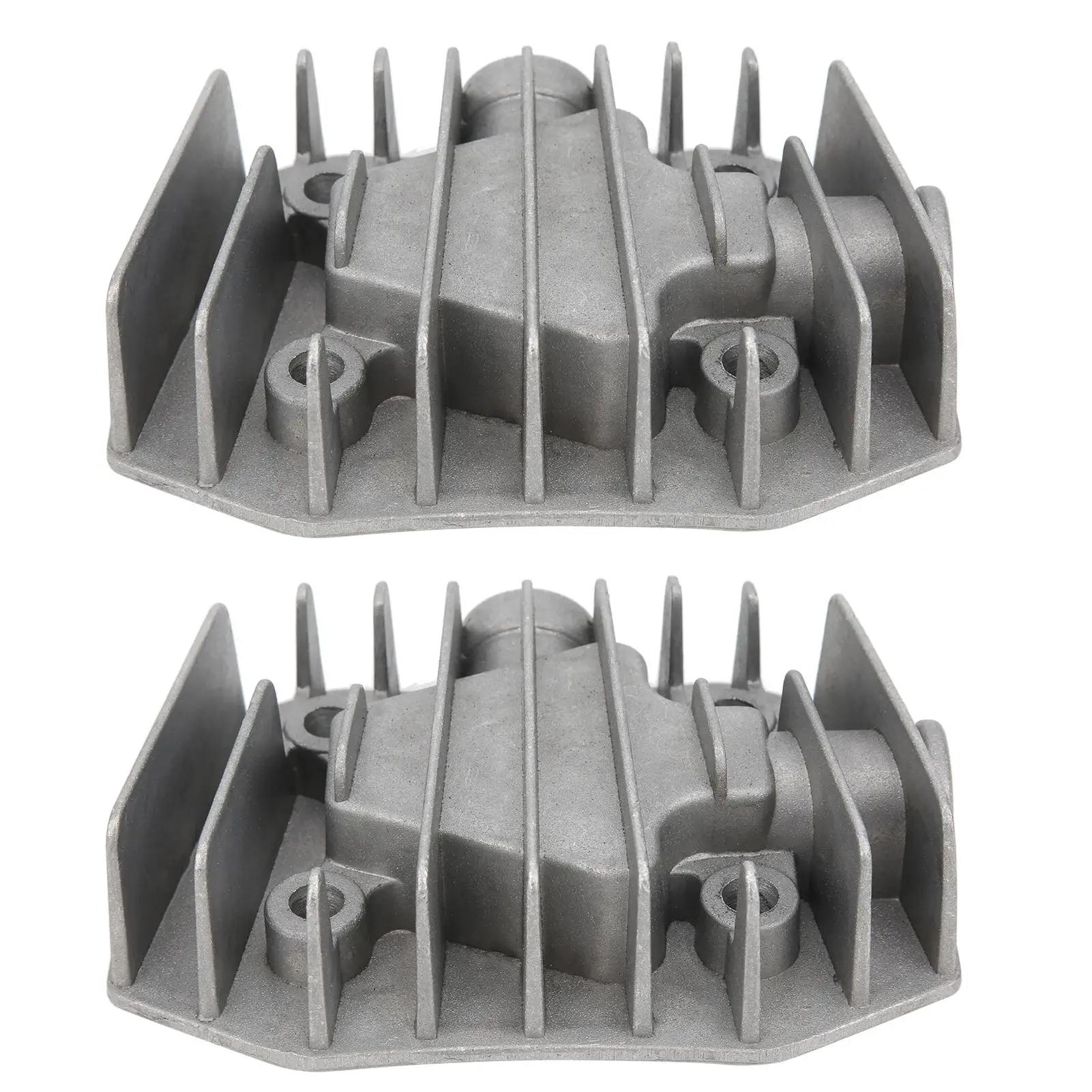 2Pcs Air Compressor Cylinder Head 4/3/5P Aluminum Fittings Cooling Cover 48mm x 72mm