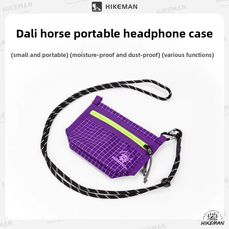 

HIKEMAN Earphone Storage Bag Portable Bluetooth Earphone Data Line Travel Storage Bag Mini Coin Purse