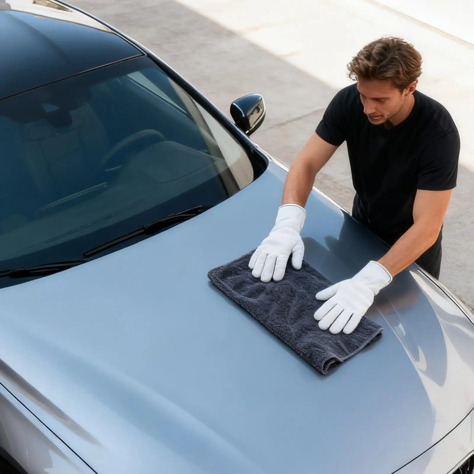 Dark Gray Car Microfiber Towel Car Drying Towel Large Streak Free Extra Large Car Wash Towel For Automotive Washing Polishing
