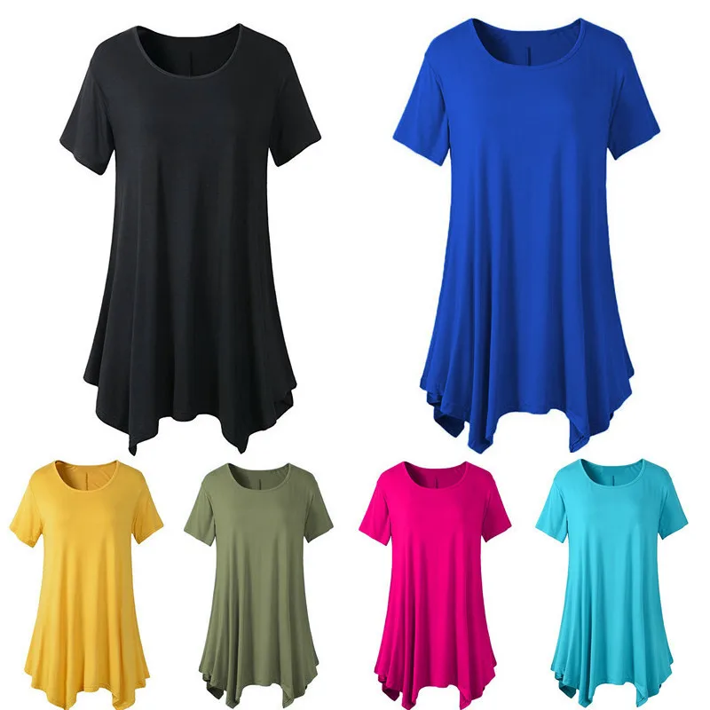 Women Dress Holiday Summer  Short Sleeve Sundress Solid Casual Kaftan Ruffles Loose Vestidos Pockets O-Neck Robe Femmel 5XL