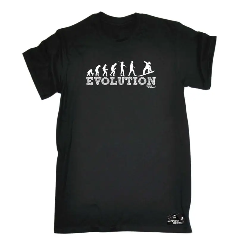 Snowboarding Pm Evolution Snowboarder Mens Funny Novelty T Shirt