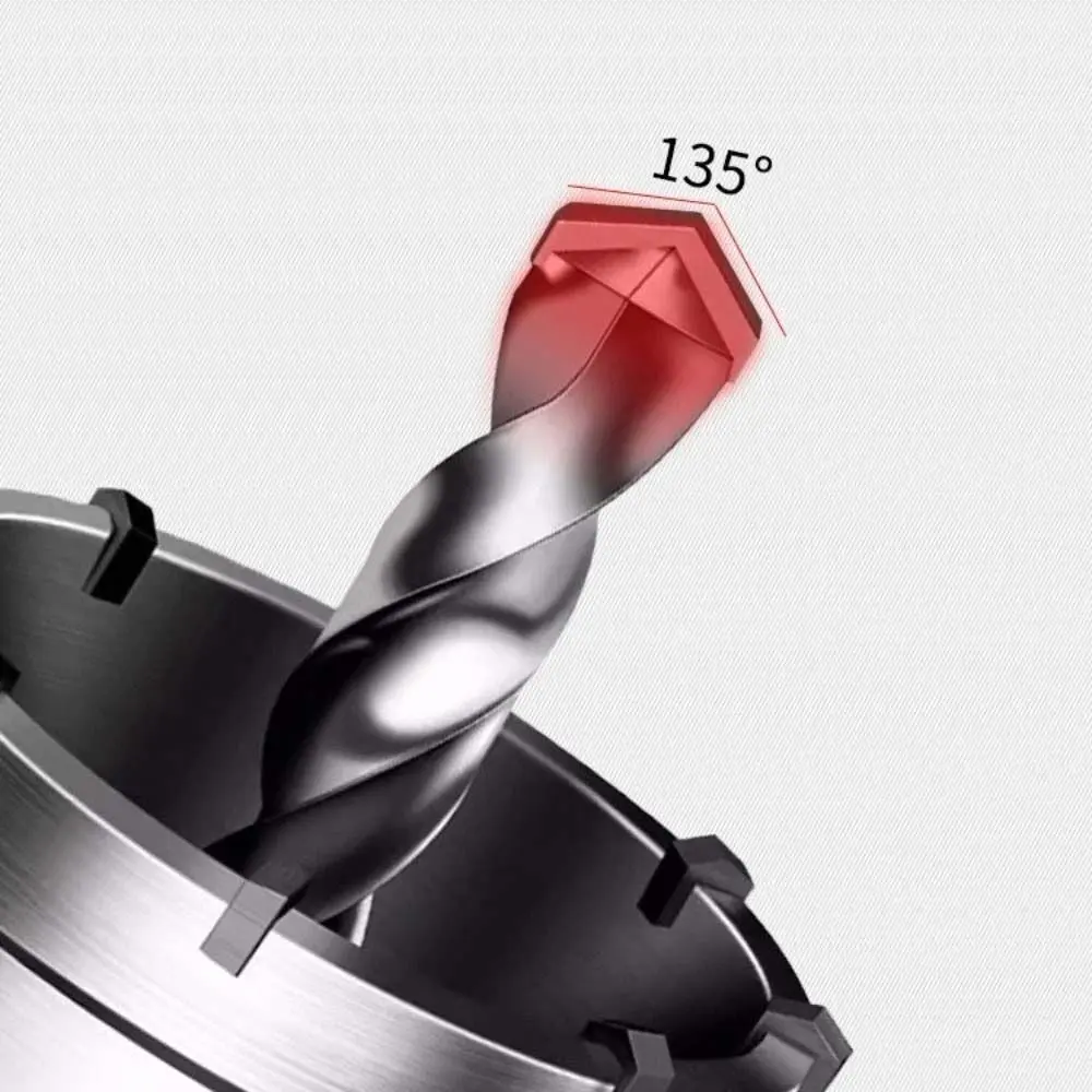 

Открывалка для отверстий в стене из цементированного карбида, высокоэффективный прецизионный набор электрических ударных сверл, профессиональный противоскользящий
