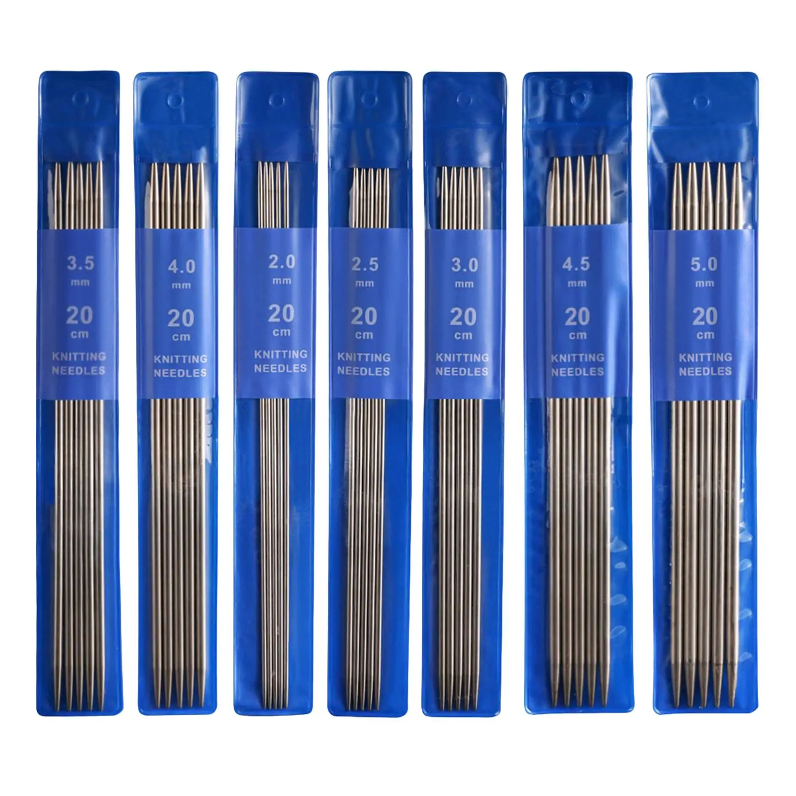 35x Single Pointed Knitting Set Weaving Smooth Needle Crochet Sewing Yarn DIY Needlework Quilting 20cm Length Equipment Tools