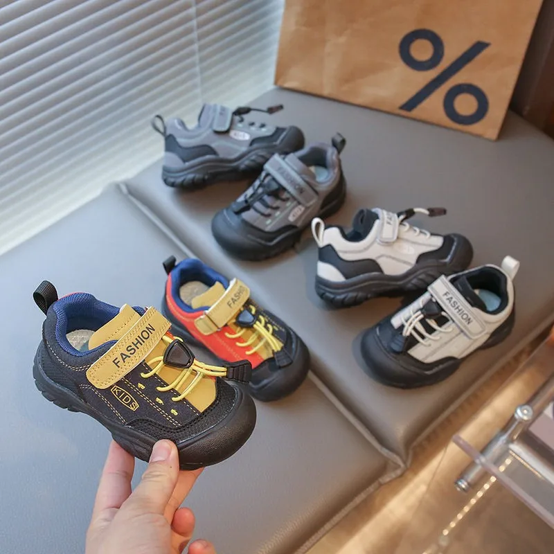 

Модные универсальные кроссовки для мальчиков и девочек 2026: Новые весенние прогулочные туфли для малышей, нескользящие, комфортные, универсальные, для активного отдыха и походов