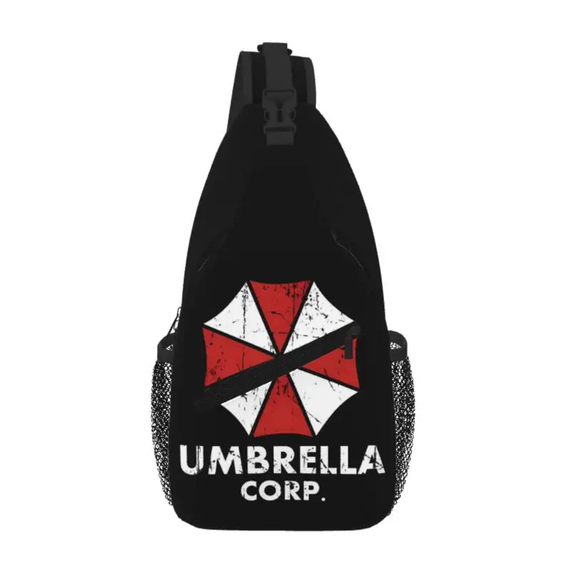 Umbrella Corporation Sling Chest Bag Täglicher, langlebiger, wasserdichter Schulter-Crossbody-Rucksack für Männer und Frauen, Reisen, Wandern, Tagesrucksack