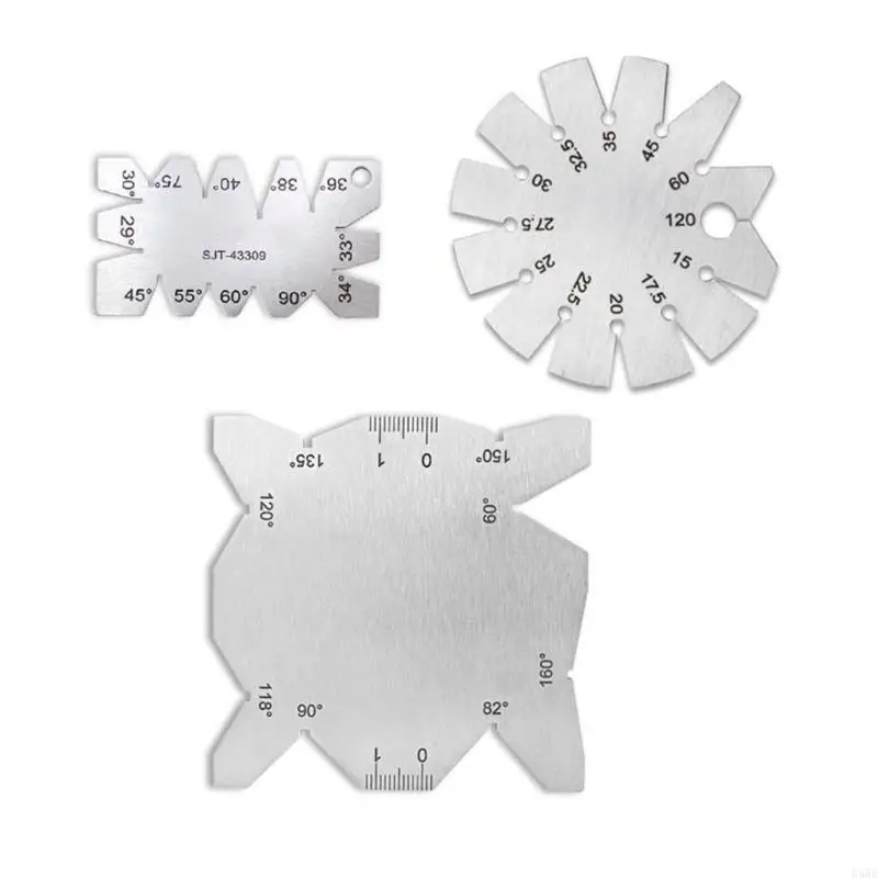 

D5BE Stainless Measurement Instrument Gauge Template Metalworking Screw Thread Gauge Portable Cutting Gage